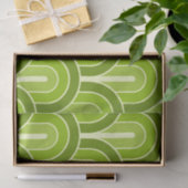 Retro gegradeerd Geometrisch ventilatorpatroon Tissuepapier (Geschenk)