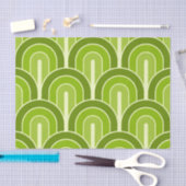 Retro gegradeerd Geometrisch ventilatorpatroon Tissuepapier (Craft)