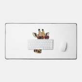 Retro gegraveerde giraffe hart zonnebril ontwerp_1 bureaumat (Keyboard & Muis)