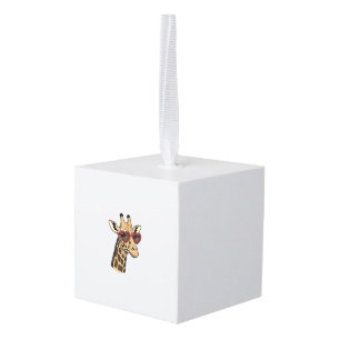 Retro gegraveerde giraffe hart zonnebril ontwerp_1 decoratie