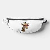 Retro gegraveerde giraffe hart zonnebril ontwerp_1 heuptasje (Liggend)