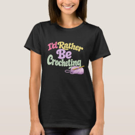 Retro gehaakte stijl T-shirt