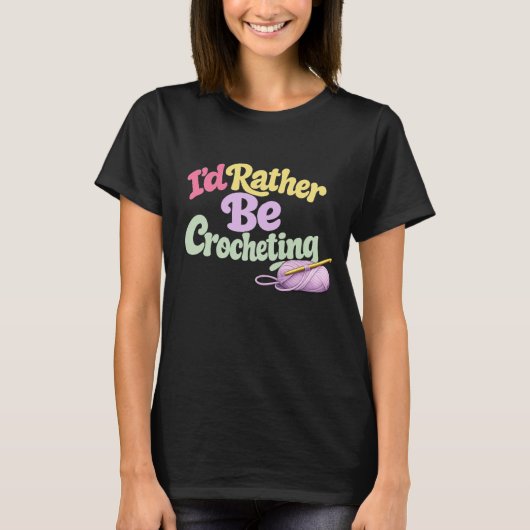 Retro gehaakte stijl T-shirt (Voorkant)