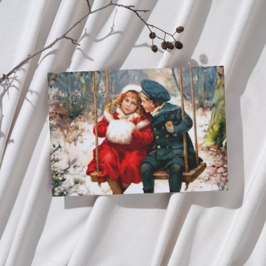 Retro Geïllustreerd Londen Nieuws Kerstmis Inpakpapier Vel