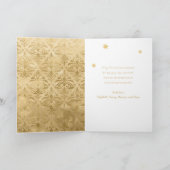 Retro geïllustreerde Bell Gevouwen Kerstmis Feestdagen Kaart (Binnen)