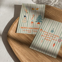 Retro geïllustreerde kleurrijke kerst niet-foto