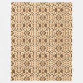 retro-geïnspireerd abstract patroon met zachte org fleece deken (Voorkant)