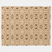 retro-geïnspireerd abstract patroon met zachte org fleece deken (Voorkant (Horizontaal))
