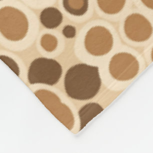retro-geïnspireerd abstract patroon met zachte org fleece deken