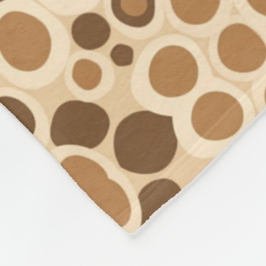 retro-geïnspireerd abstract patroon met zachte org fleece deken (Hoek)