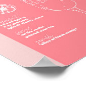  Retro geïnspireerd Aperol Spritz Roze Poster (Hoek)