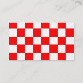 Retro geïnspireerd dinker of restaurant Visitekaar Visitekaartje (Achterkant)