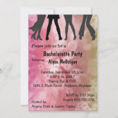 Retro Geïnspireerd Disco Bachelorette Party Uitnod Kaart (Voorkant)