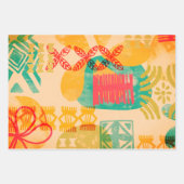 Retro Geïnspireerd Hawaïaans afdrukpatroon Inpakpapier Vel (Voorkant 2)