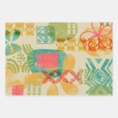 Retro Geïnspireerd Hawaïaans afdrukpatroon Inpakpapier Vel (Voorkant)