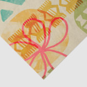 Retro Geïnspireerd Hawaïaans afdrukpatroon Tissuepapier (Detail)