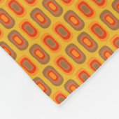 Retro geïnspireerd patroon fleece deken (Hoek)