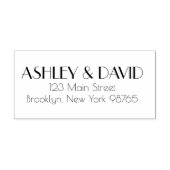 Retro geïnspireerd retouradres rubberstempel (Afrduk)