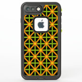 Retro geïnspireerd Sinaasappel groen & geel (Achterkant)