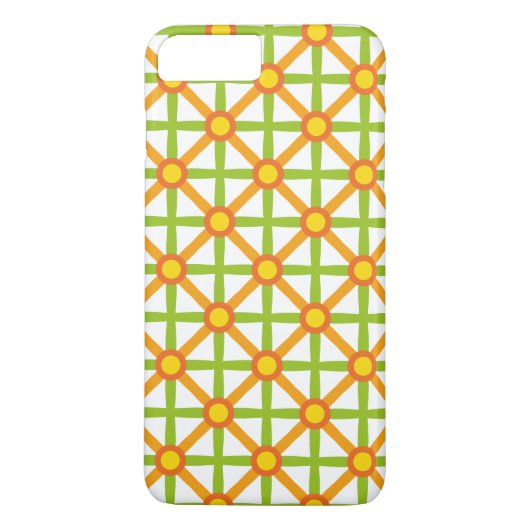 Retro geïnspireerd Sinaasappel groen & geel Case-Mate iPhone Case (Achterkant)
