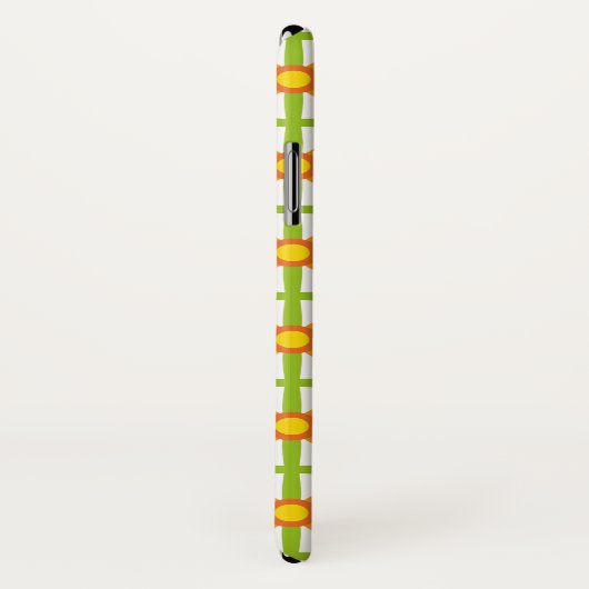 Retro geïnspireerd Sinaasappel groen & geel Case-Mate iPhone Case (Achterkant / rechts)