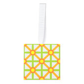 Retro geïnspireerd Sinaasappel groen & geel Decoratie (Voorkant)