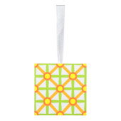 Retro geïnspireerd Sinaasappel groen & geel Decoratie (Rechts)