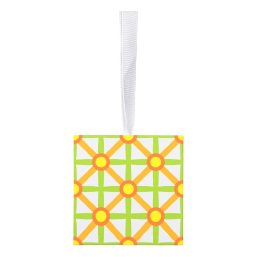 Retro geïnspireerd Sinaasappel groen & geel Decoratie (Rechts)