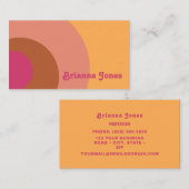 Retro geïnspireerd visitekaartje (Voorkant / Achterkant)