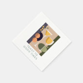 Retro-geïnspireerde cocktailservetten in zachte pa servet (Hoek)