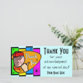 Retro Geïnspireerde foto Hartelijk dank Bedankkaart (Staand voorkant)