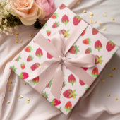 Retro-Geïnspireerde Hand-Geïllustreerde Chic Aardb Cadeaupapier