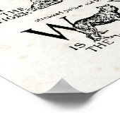 Retro Geïnspireerde kalkhoudende kalkoenen Poster (Hoek)