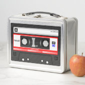 Retro Geïnspireerde Mix Tape Lunchbox (In situ)