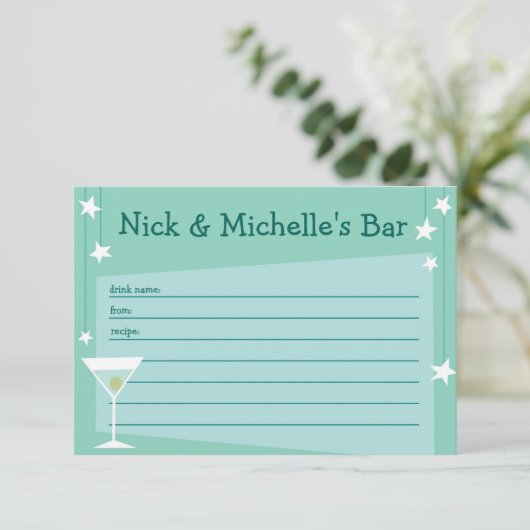 Retro Geïnspireerde ontvang Kaart (Staand voorkant)