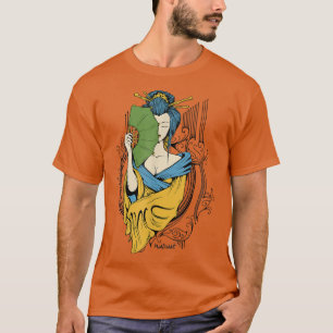 Retro Geisha Girl Oriental Princess T-shirt