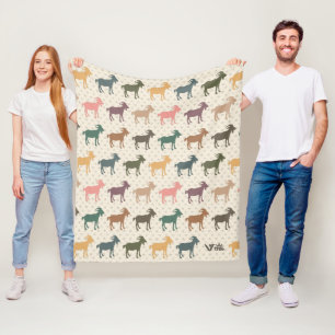 Retro Geit Deken Cozy Boerderij Dier voor Cadeau