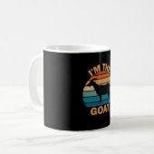Retro Geit Liefhebber Oud Ik Ben De Geit Koffiemok (Voorkant links)