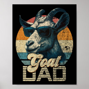 Retro Geit Papa Beste Geit Papa Grappige Vaders Da Poster