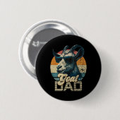 Retro Geit Papa Beste Geit Papa Grappige Vaders Da Ronde Button 5,7 Cm (Voorkant /achterkant)