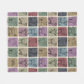 Retro Geitenliefhebber Deken Gezellig Boerderij Di (Voorkant (Horizontaal))