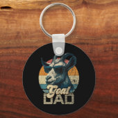  retro geitenvader beste geitenpapa grappige vader sleutelhanger (Voorkant)