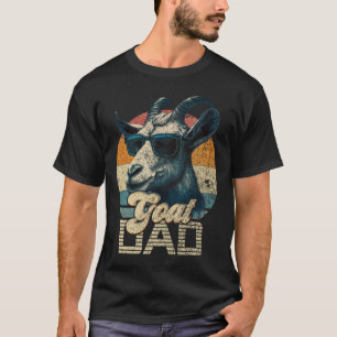 retro geitenvader beste geitenpapa grappige vader t-shirt
