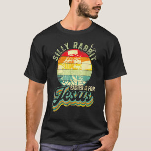 Retro Gekke konijn T-shirt Pasen voor Jezus Christ