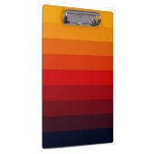 Retro gekleurde regenboog klembord (Rechts)