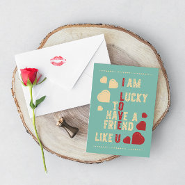 Retro gekleurde Valentijnsdag ontwerp. Kaart