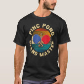 Retro Gekreuzte Ping Pong Schläger Ping Grand T-shirt (Voorkant)
