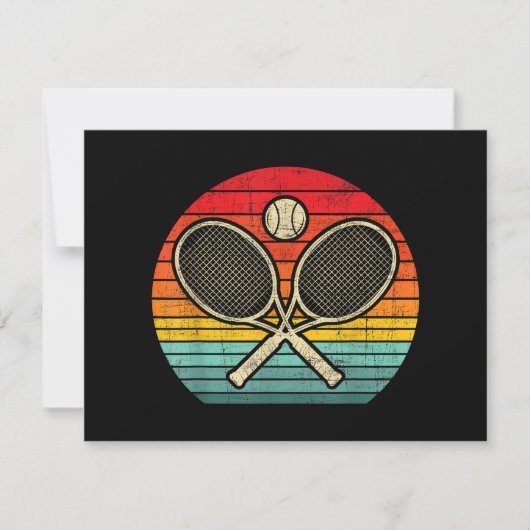 Retro gekruist tennisracket - Sportliefhebber (Voorkant)