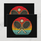 Retro gekruist tennisracket - Sportliefhebber (Voorkant / Achterkant)