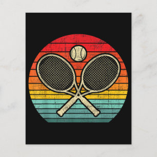 Retro gekruist tennisracket - Sportliefhebber